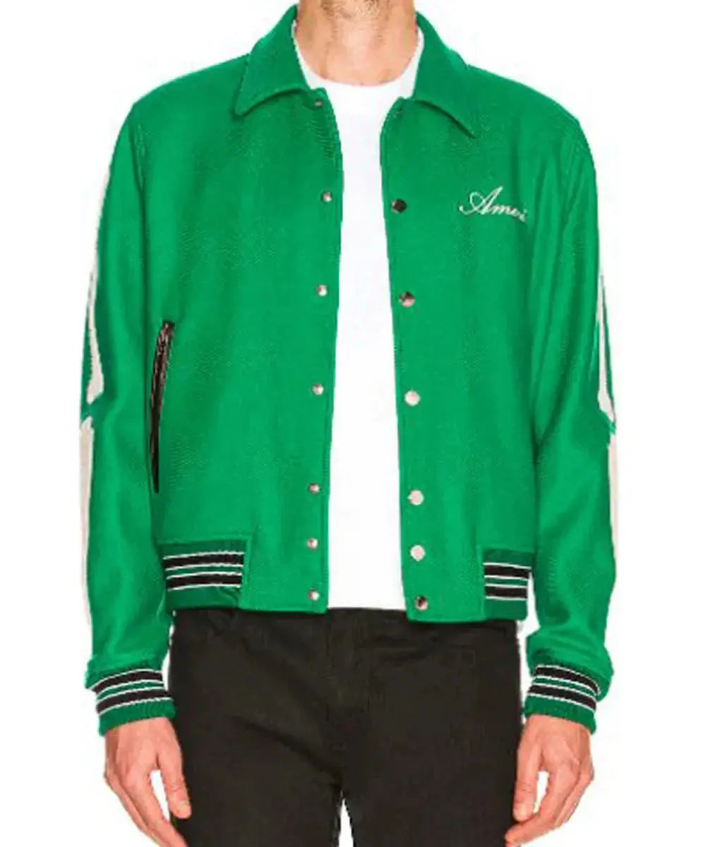 Amiri Bones Letterman Wool Jacket USA Jackets