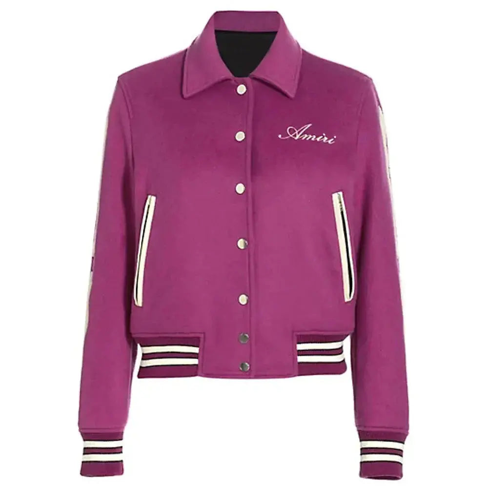 Amiri Bones Letterman Wool Jacket USA Jackets