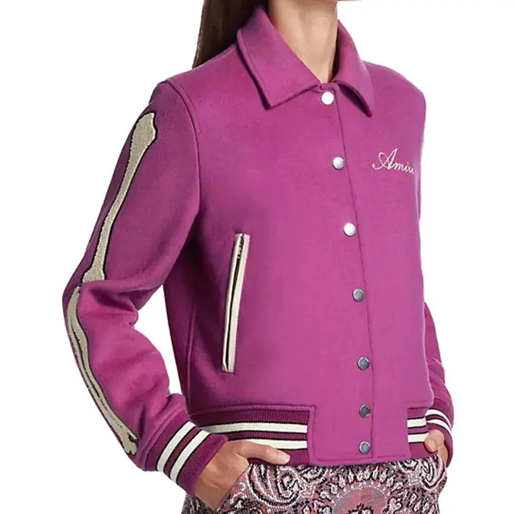 Amiri Bones Letterman Wool Jacket USA Jackets