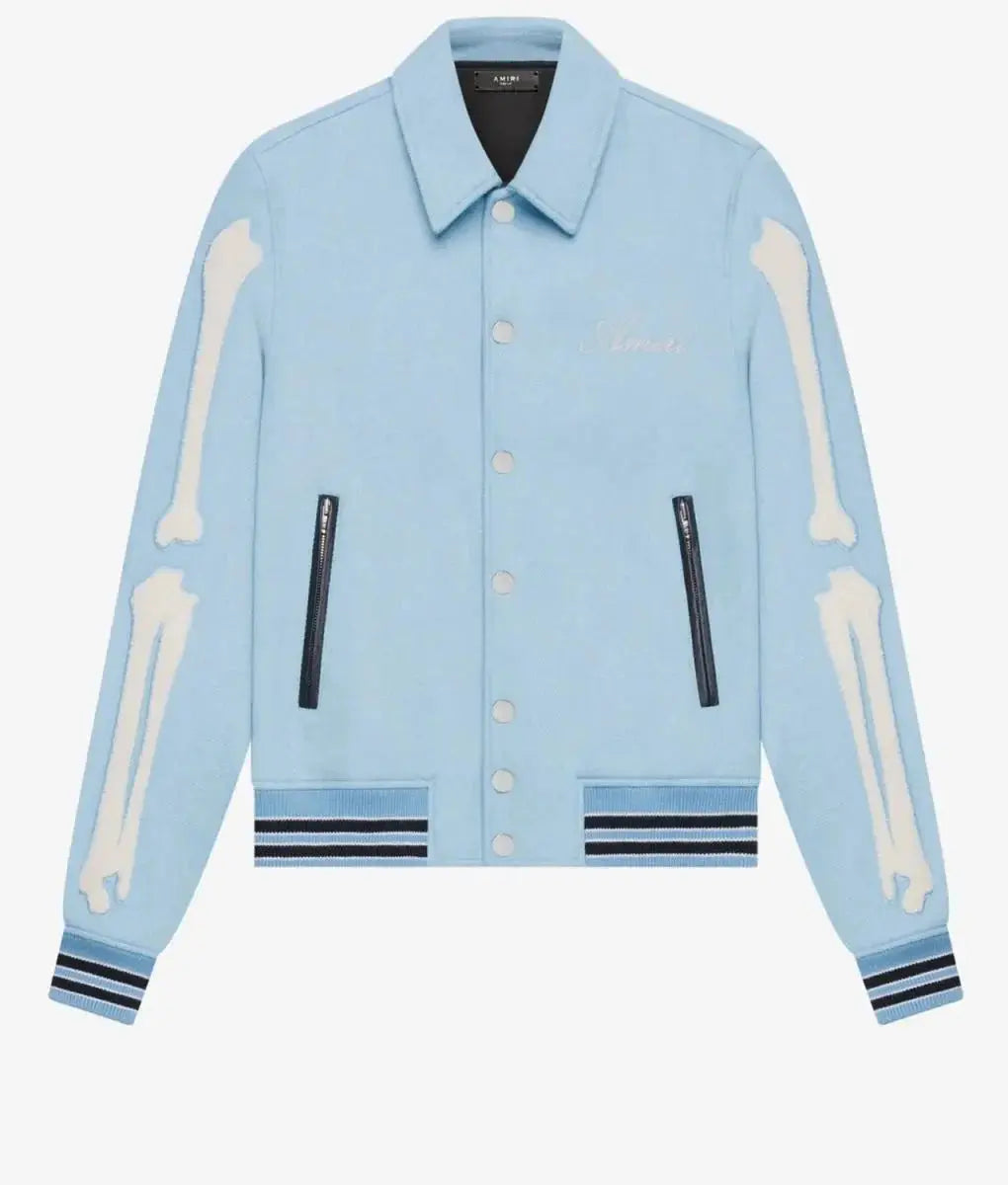 Amiri Bones Letterman Wool Jacket USA Jackets