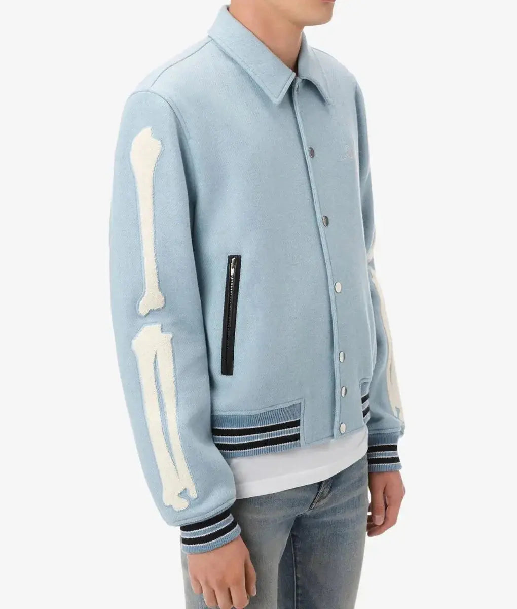 Amiri Bones Letterman Wool Jacket USA Jackets