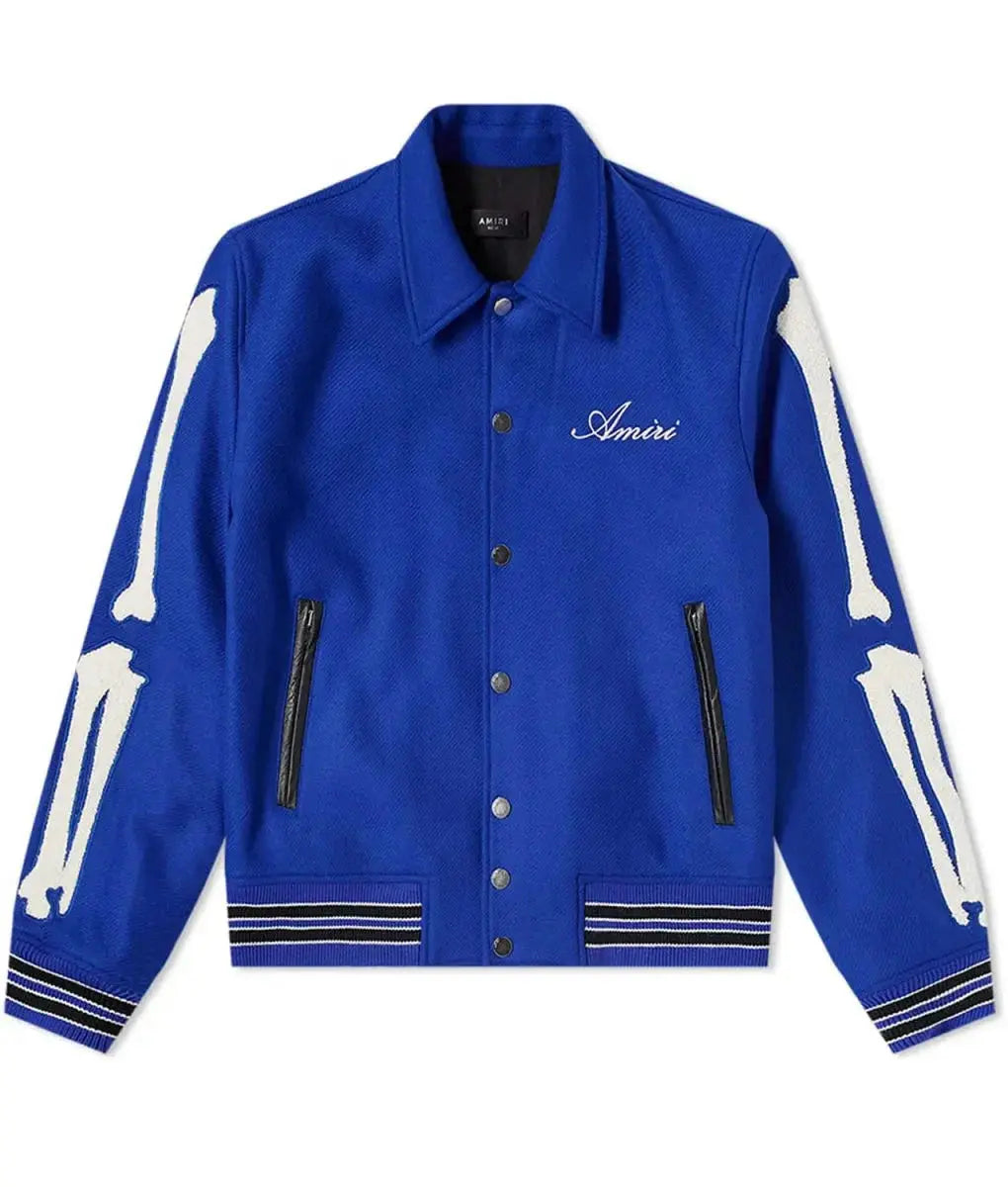 Amiri Bones Letterman Wool Jacket USA Jackets