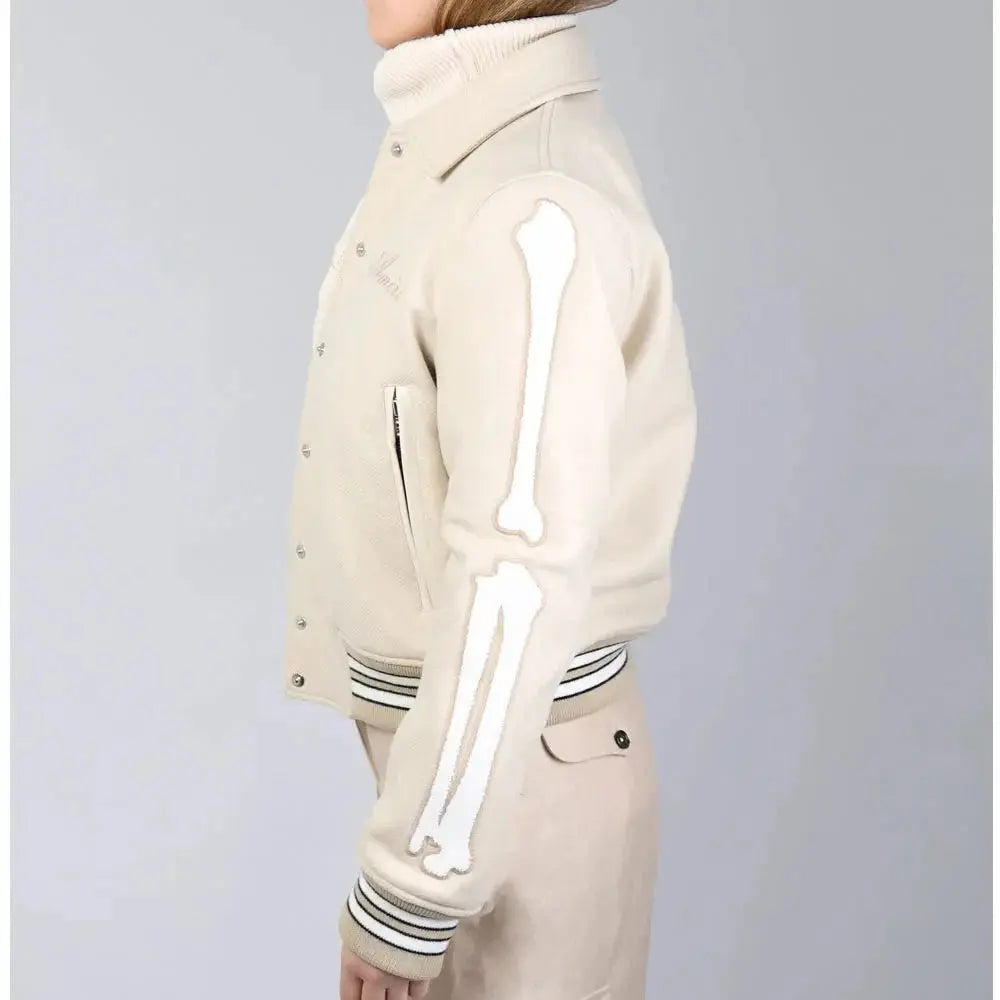 Amiri Bones Letterman Wool Jacket USA Jackets