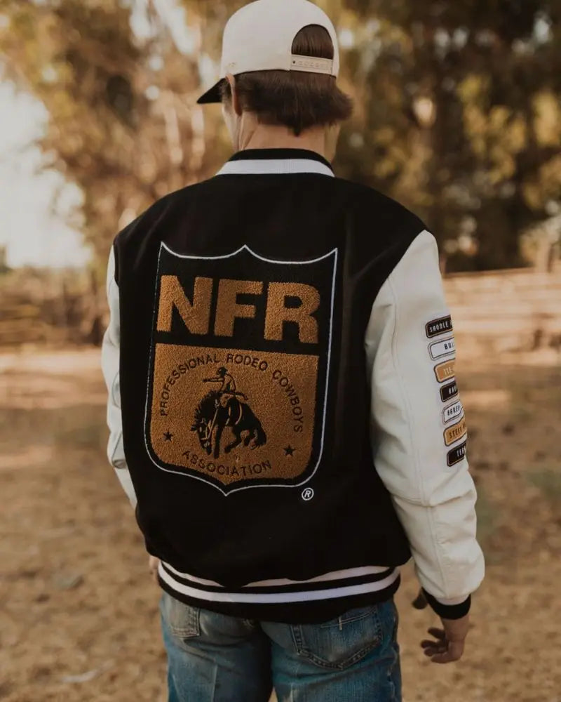 NFR Rodeo Quincy Varsity Jacket USA Jackets