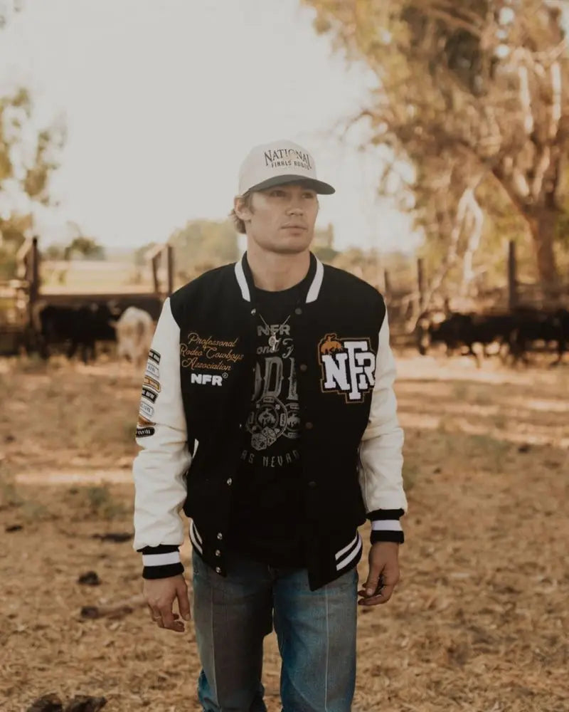 NFR Rodeo Quincy Varsity Jacket USA Jackets