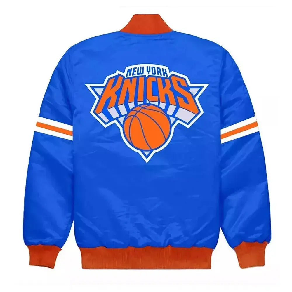 New York Knicks Striped Bomber Jacket USA Jackets