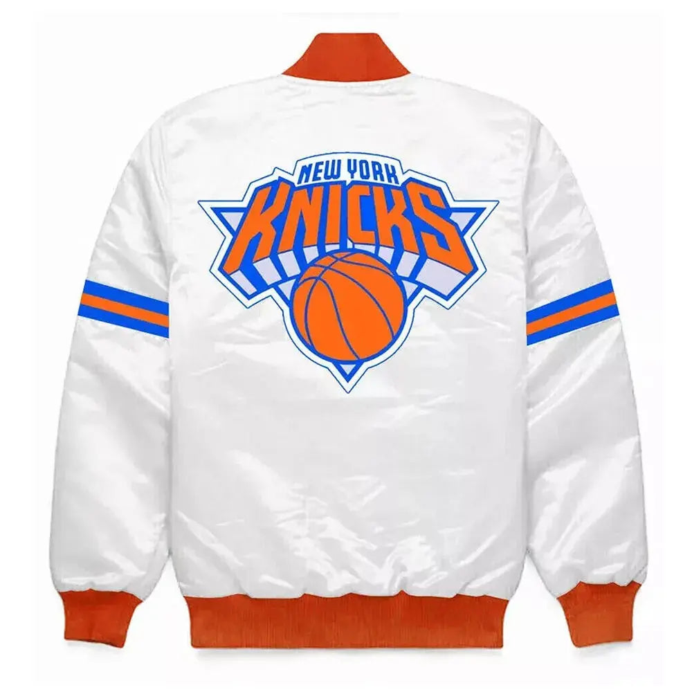 New York Knicks Striped Bomber Jacket USA Jackets