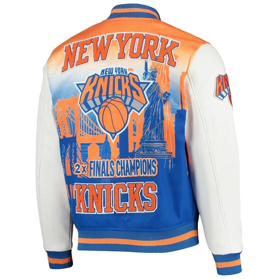 New York Knicks White Finals Champions Varsity Full-zip Jacket USA Jackets