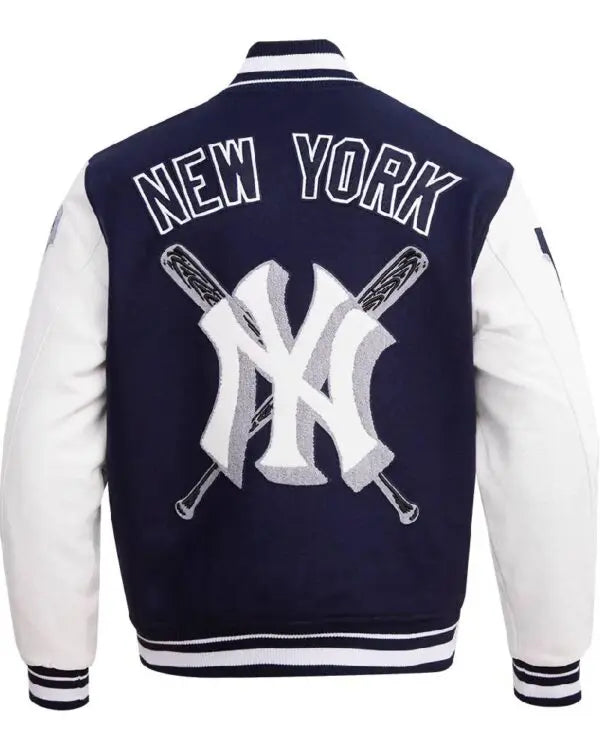 New York Yankees Mashup Wool & Leather Varsity Jacket USA Jackets