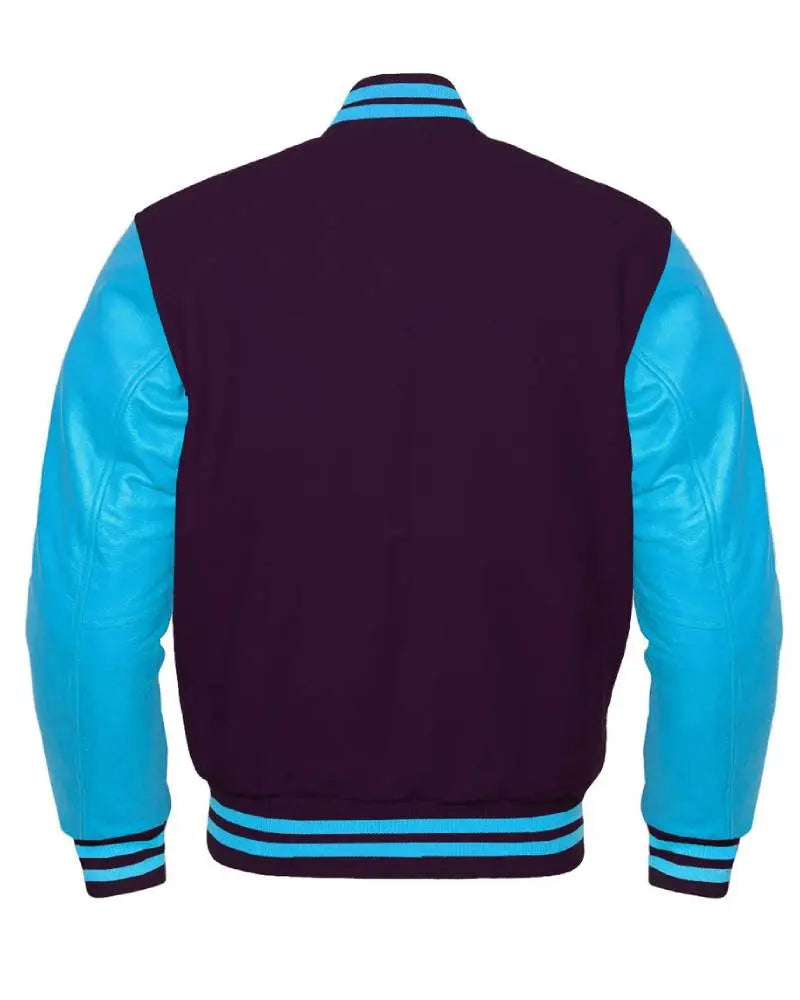 Purple And Blue Varsity Jacket USA Jackets
