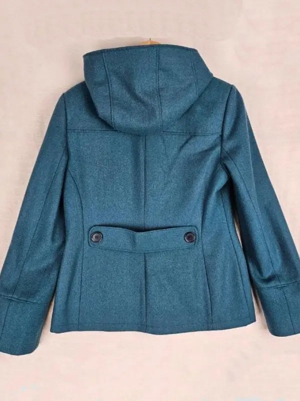 Pushers S01 Rosie Jones Teal Toggle Coat USA Jackets