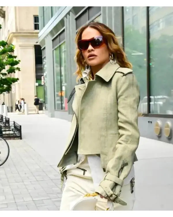 Rita Ora NYC 2025 Green Jacket USA Jackets