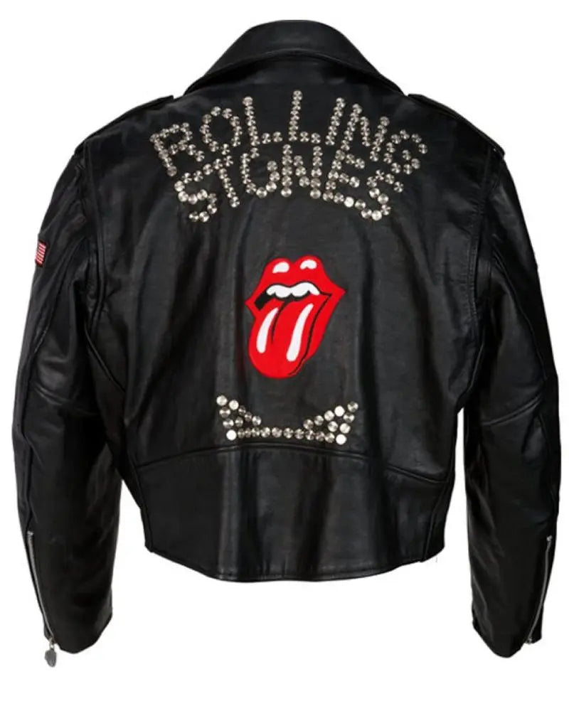 Rolling Stones Steel Wheels Leather Jacket USA Jackets