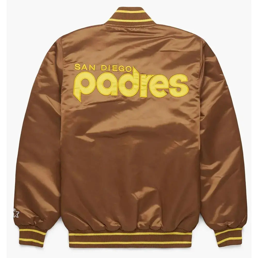 San Diego Padres Brown Bomber Jacket USA Jackets