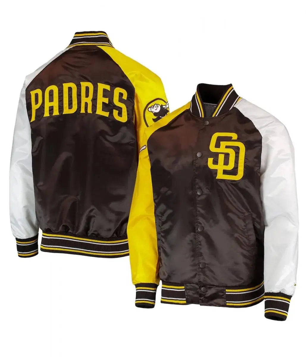 San Diego Padres Raglan Reliever Varsity Jacket USA Jackets