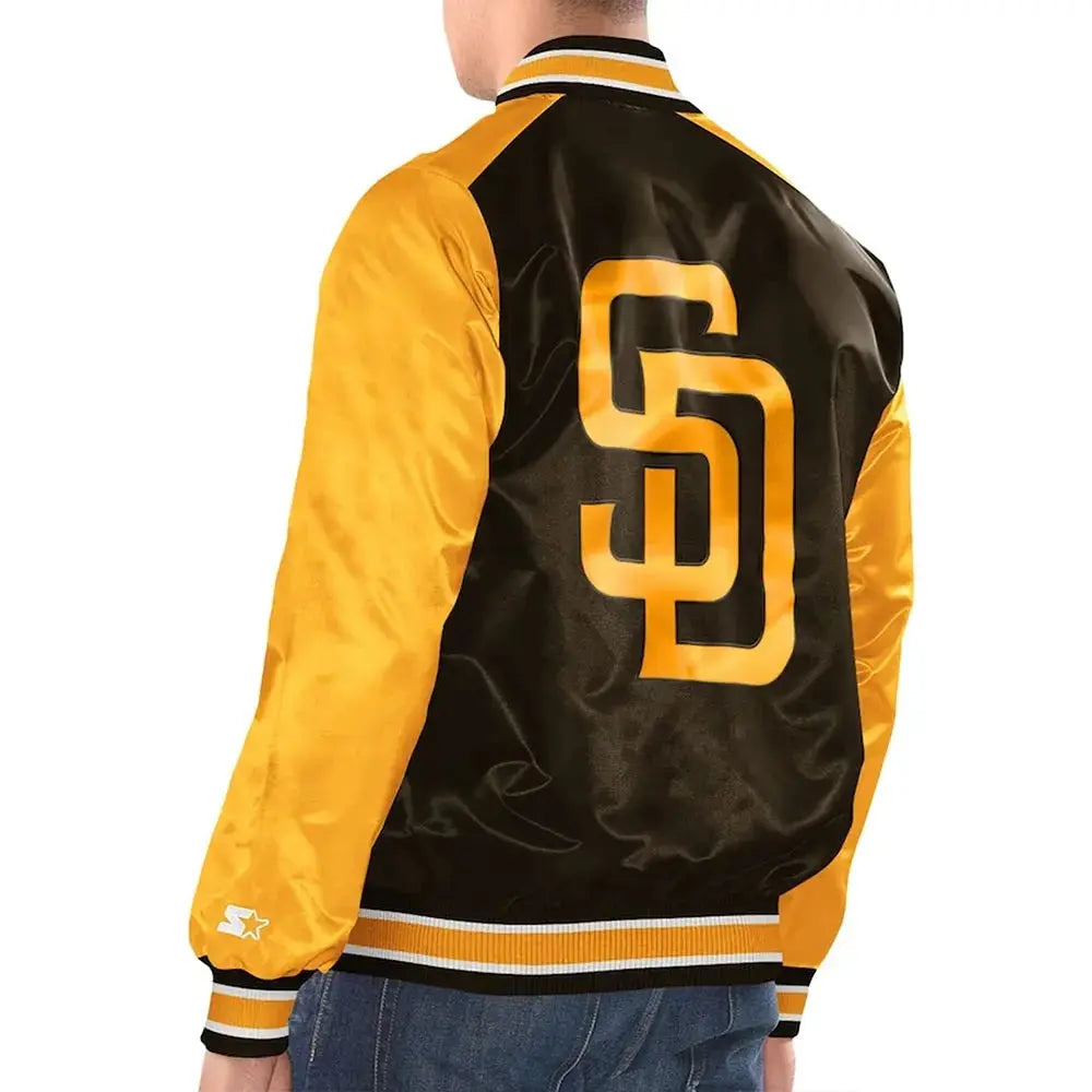 San Diego Padres Renegade Varsity Satin Jacket USA Jackets