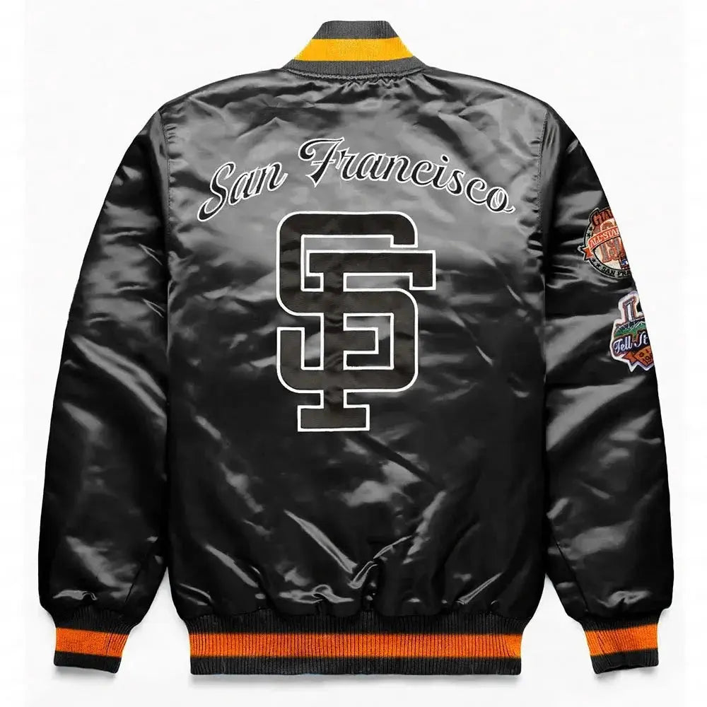 San Francisco Giants Exclusive Black Satin Jacket USA Jackets