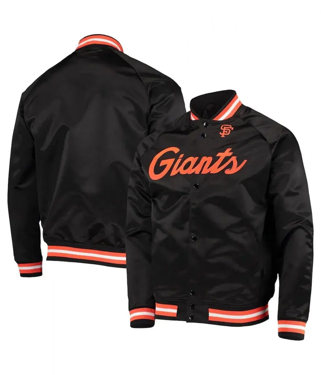 San Francisco Giants Full-Snap Satin Jacket USA Jackets