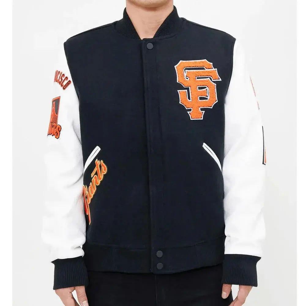 San Francisco Giants Letterman Full-Zip Jacket USA Jackets