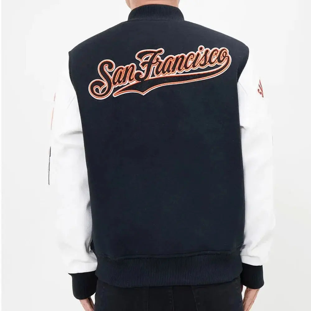 San Francisco Giants Letterman Full-Zip Jacket USA Jackets