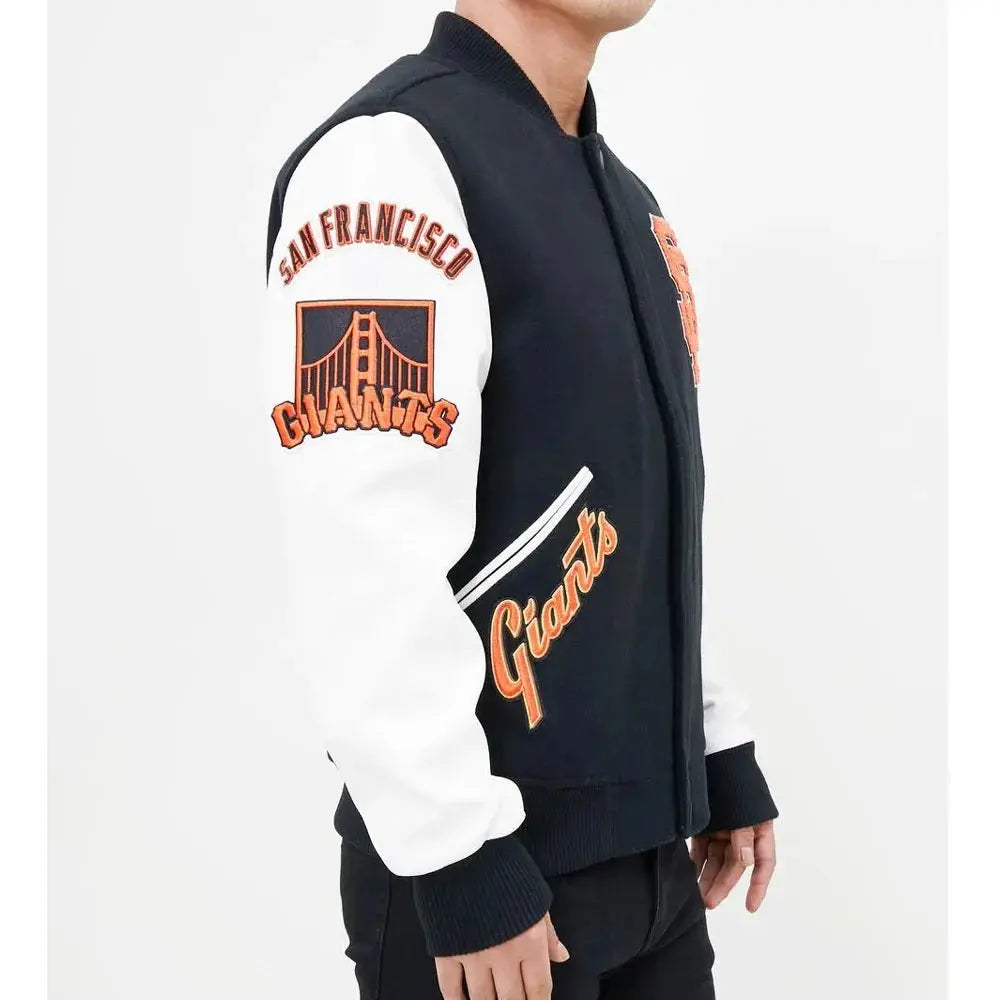 San Francisco Giants Letterman Full-Zip Jacket USA Jackets