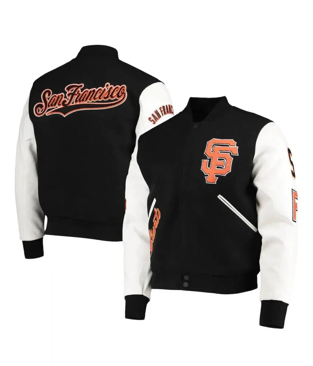 San Francisco Giants Letterman Full-Zip Jacket USA Jackets