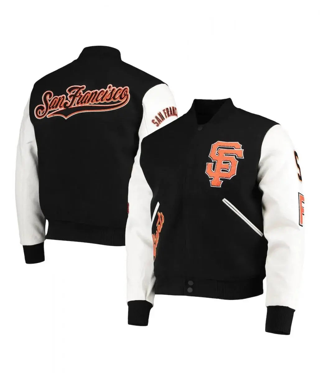 San Francisco Giants Letterman Full-Zip Jacket USA Jackets