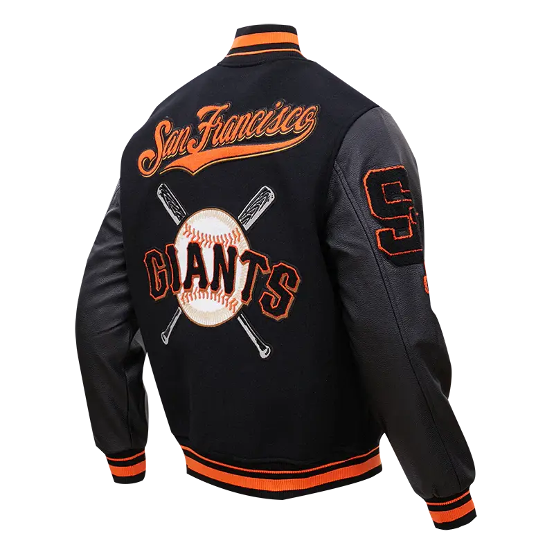 San Francisco Giants Mash Up Logo Varsity Jacket USA Jackets