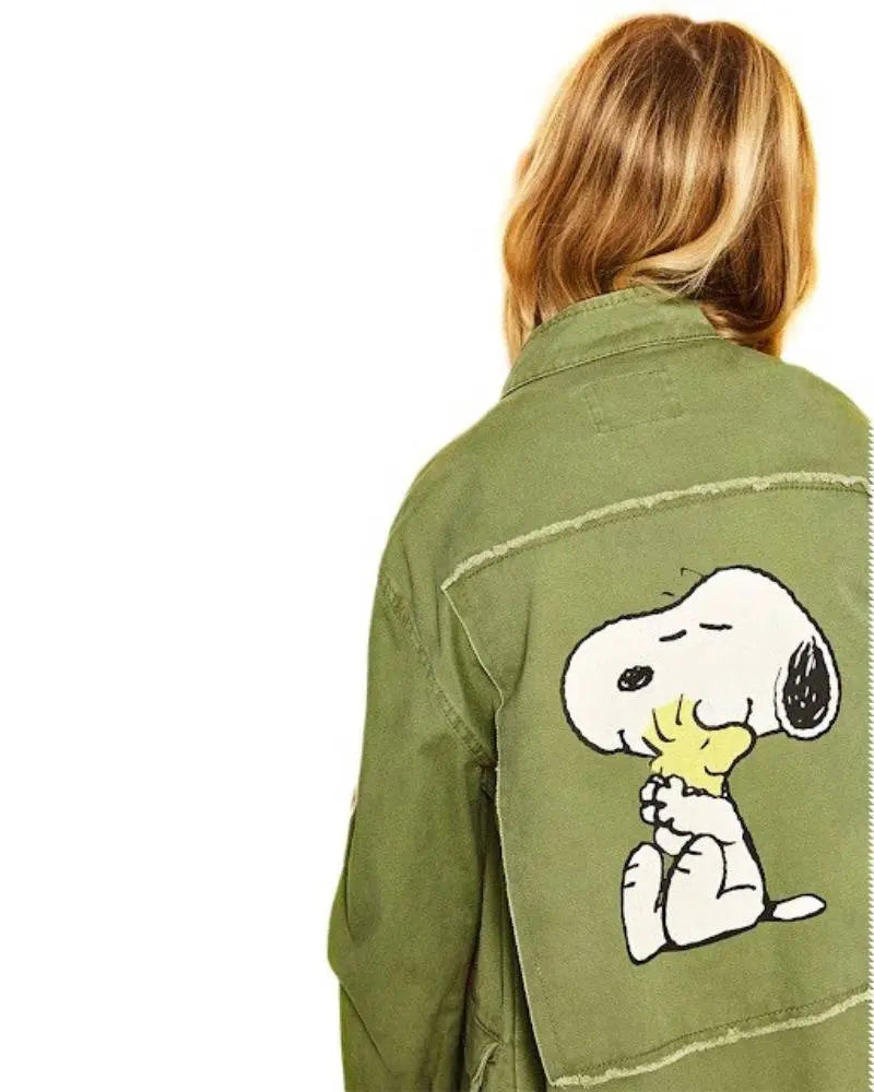 Snoopy Military Patch Jacket USA Jackets