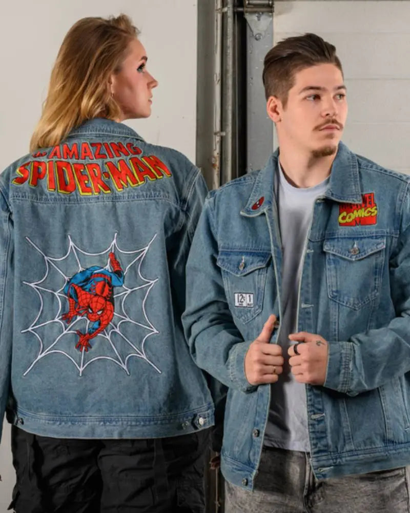 Spider-Man Denim Jacket USA Jackets