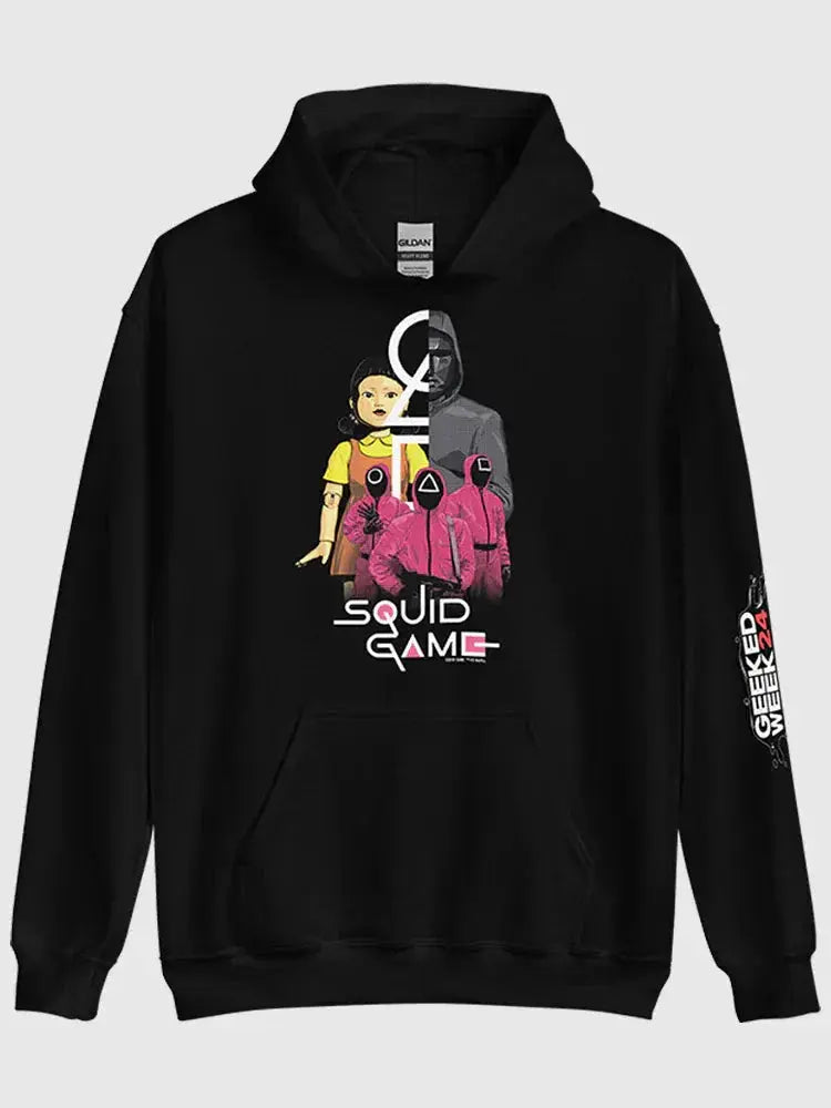 Squid Game Geeked Week ’24 Black Hoodie USA Jackets