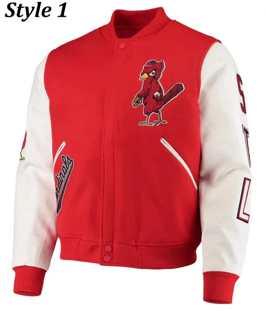 St. Louis Cardinals Letterman Two Tone Jacket USA Jackets