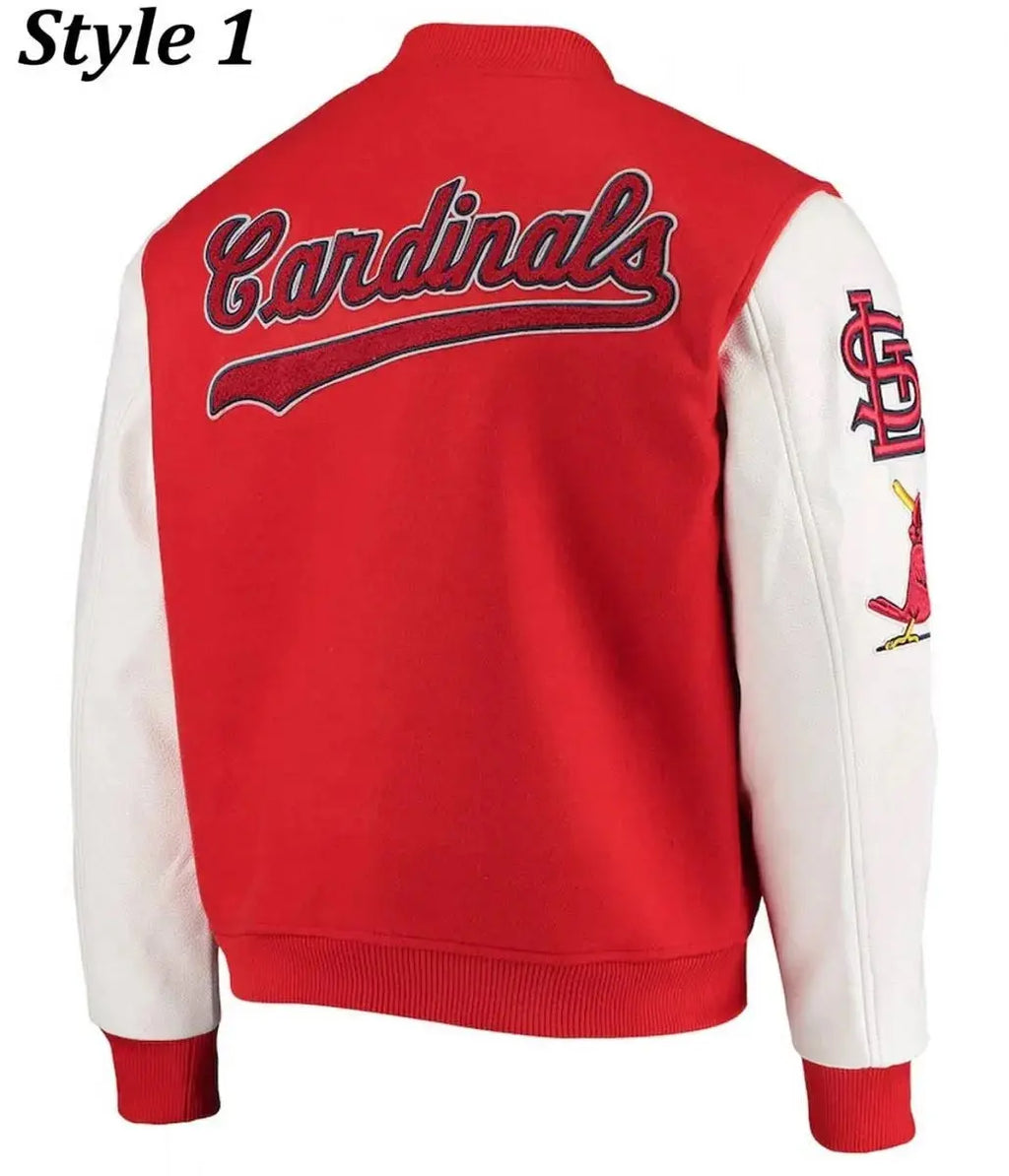 St. Louis Cardinals Letterman Two Tone Jacket USA Jackets