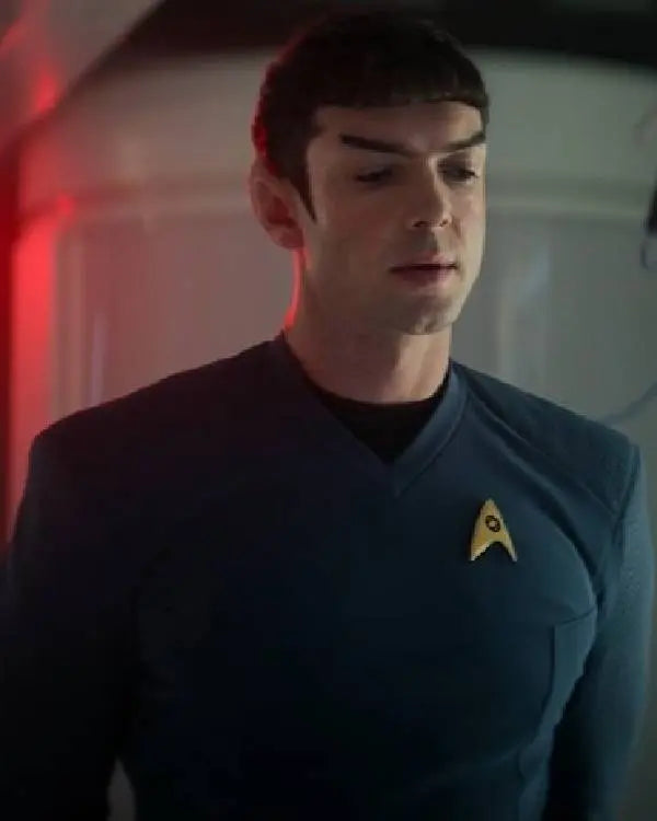 Star Trek Strange New Worlds Ethan Peck Blue Shirt USA Jackets