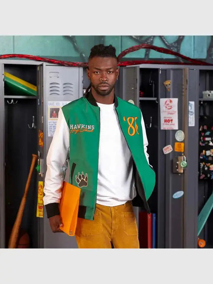 Stranger Things x Hawkins Tigers Reversible Bomber Jacket USA Jackets