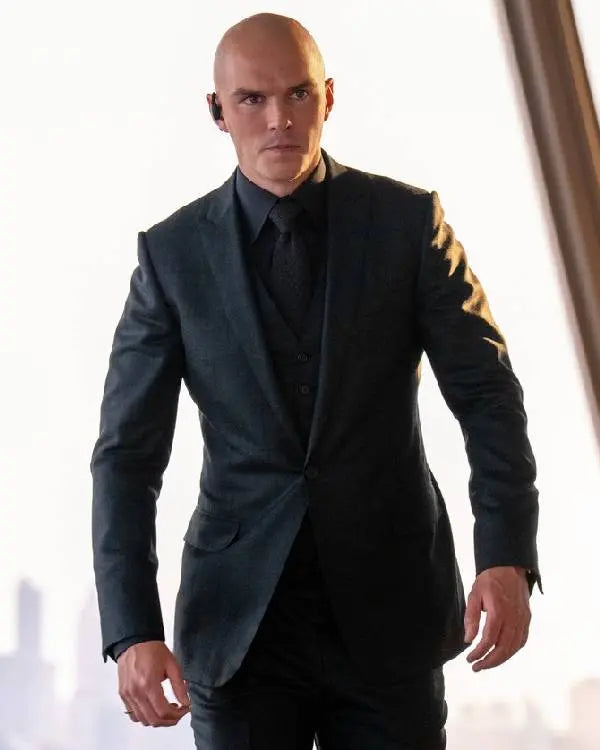 Superman 2025 Michael Rooker Black Suit USA Jackets