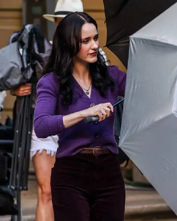 Superman 2025 Rachel Brosnahan Purple Cardigan USA Jackets