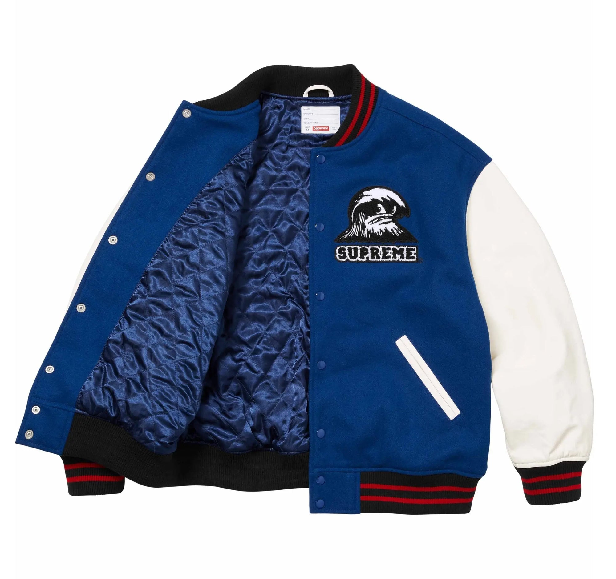 Supreme Wave Varsity Jacket USA Jackets