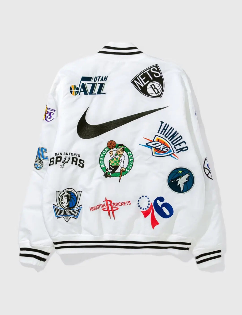 Supreme X Nike NBA Teams Logo Varsity Jacket USA Jackets