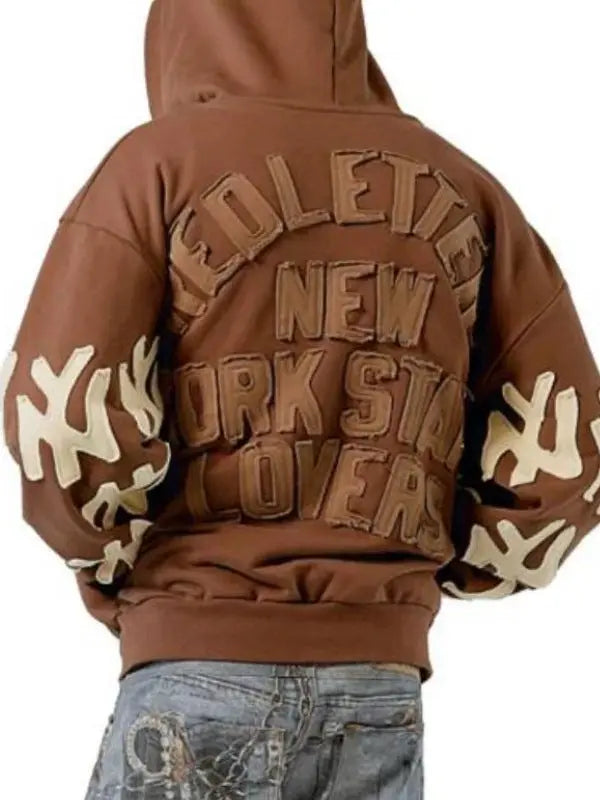 The Today Show 2025 Khalen Saunders Brown Hoodie USA Jackets