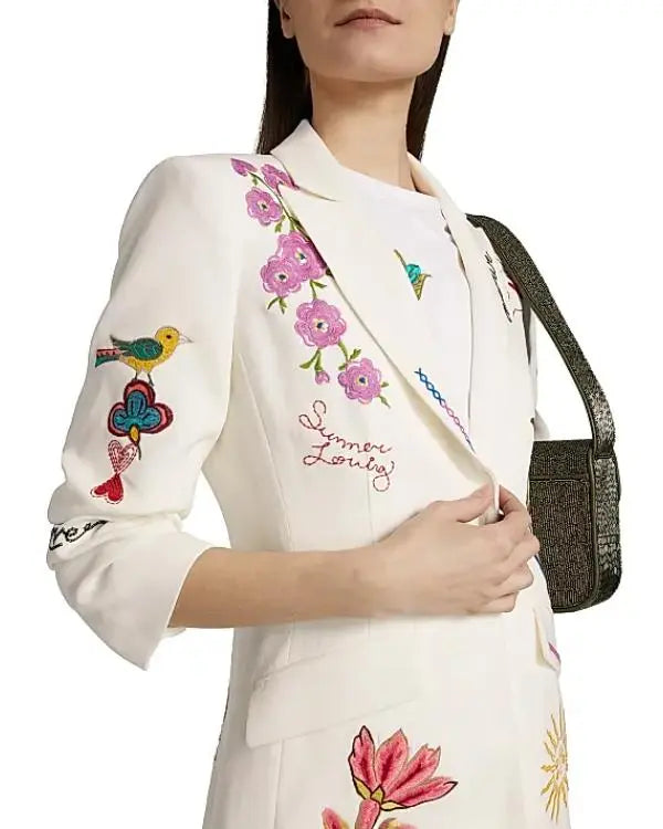 The Today Show Trisha Yearwood Summer Love White Blazer USA Jackets