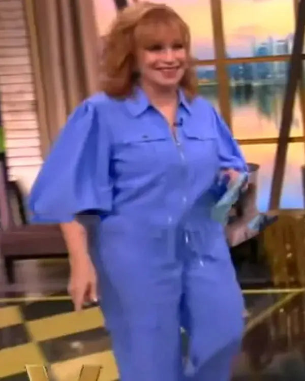 The View 2025 Joy Behar Blue Puff Sleeve Jacket USA Jackets