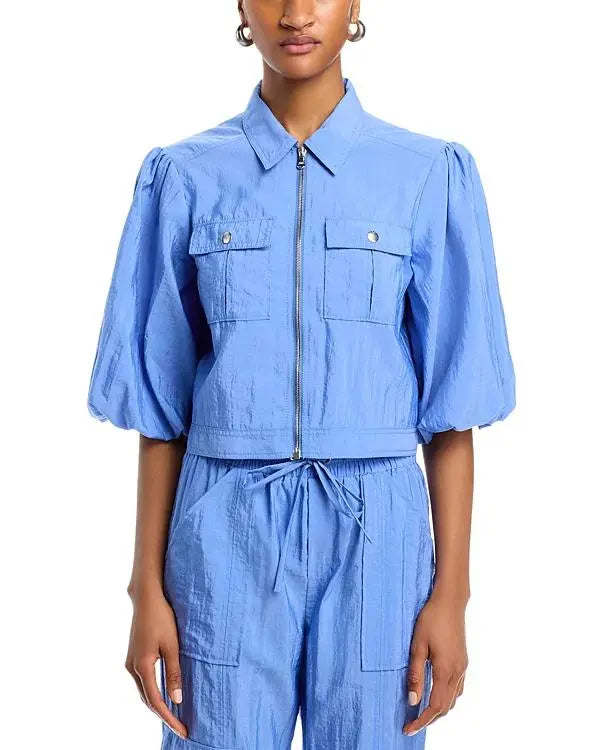 The View 2025 Joy Behar Blue Puff Sleeve Jacket USA Jackets