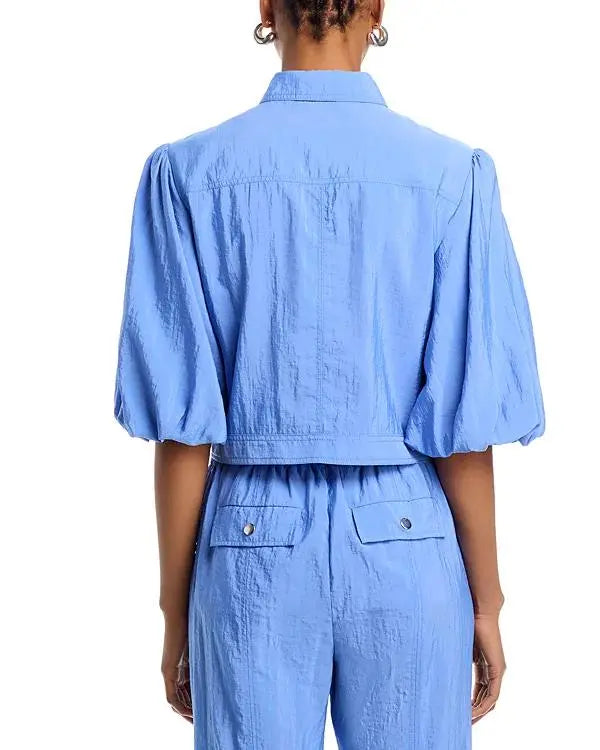 The View 2025 Joy Behar Blue Puff Sleeve Jacket USA Jackets