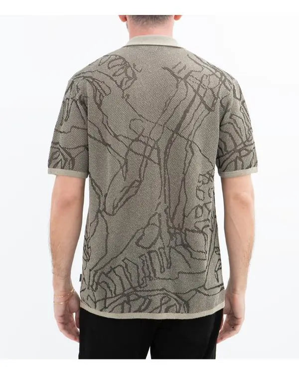 The Young And The Restless Jermaine Rivers Grey Printed Shirt USA Jackets