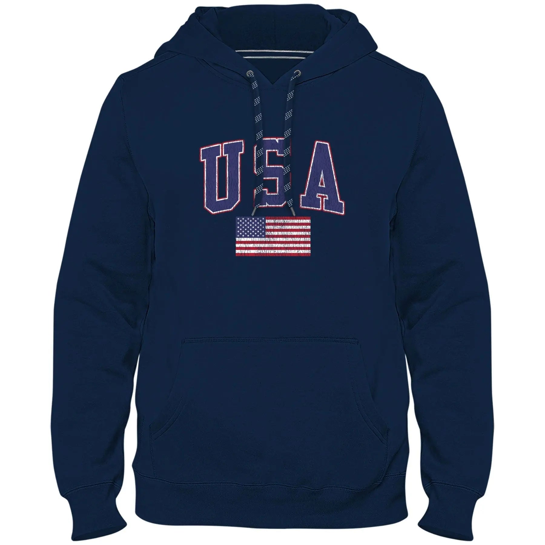 USA MyCountry Vintage Premium Hoodie Navy - USA Jackets