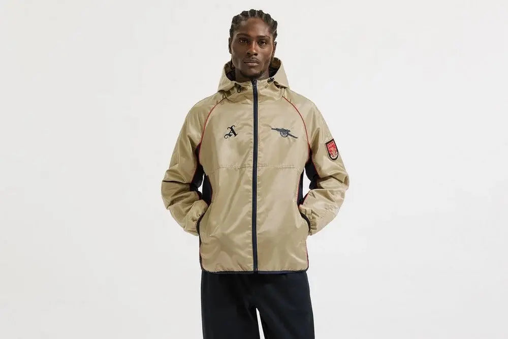 Veste coupe-vent rétro dorée d’Arsenal USA Jackets