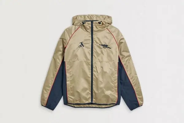 Veste coupe-vent rétro dorée d’Arsenal USA Jackets