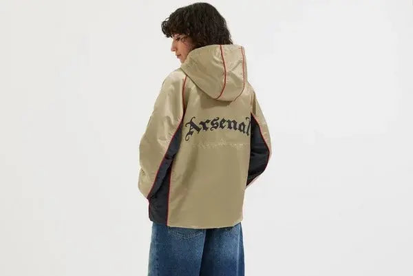 Veste coupe-vent rétro dorée d’Arsenal USA Jackets