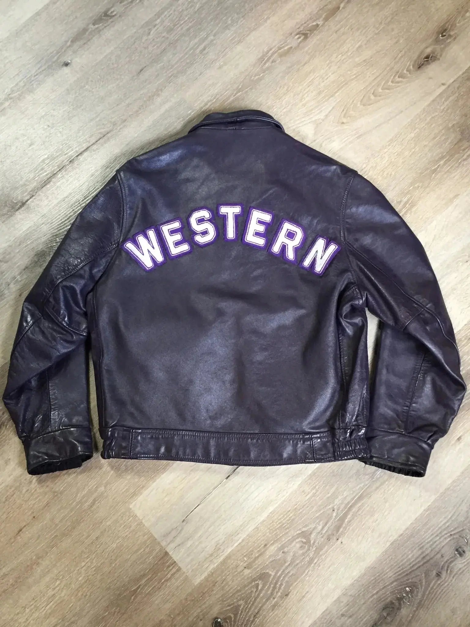 Vintage Western University Purple Varsity Jacket USA Jackets